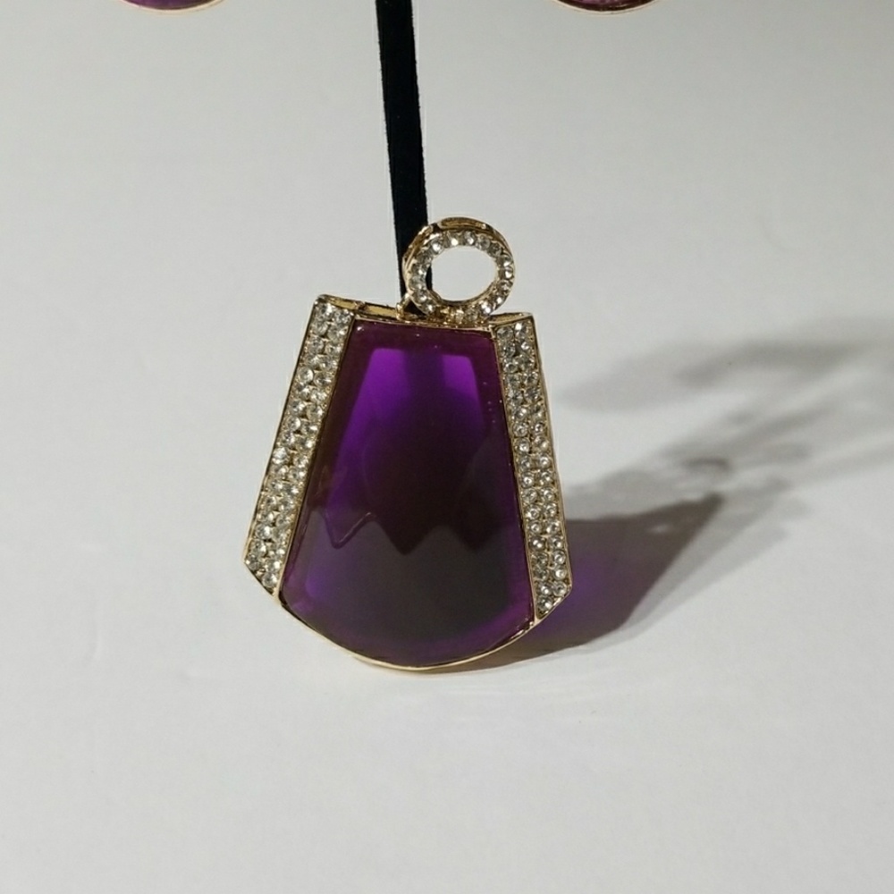 Purple jewelry set - Picture 7 of 8